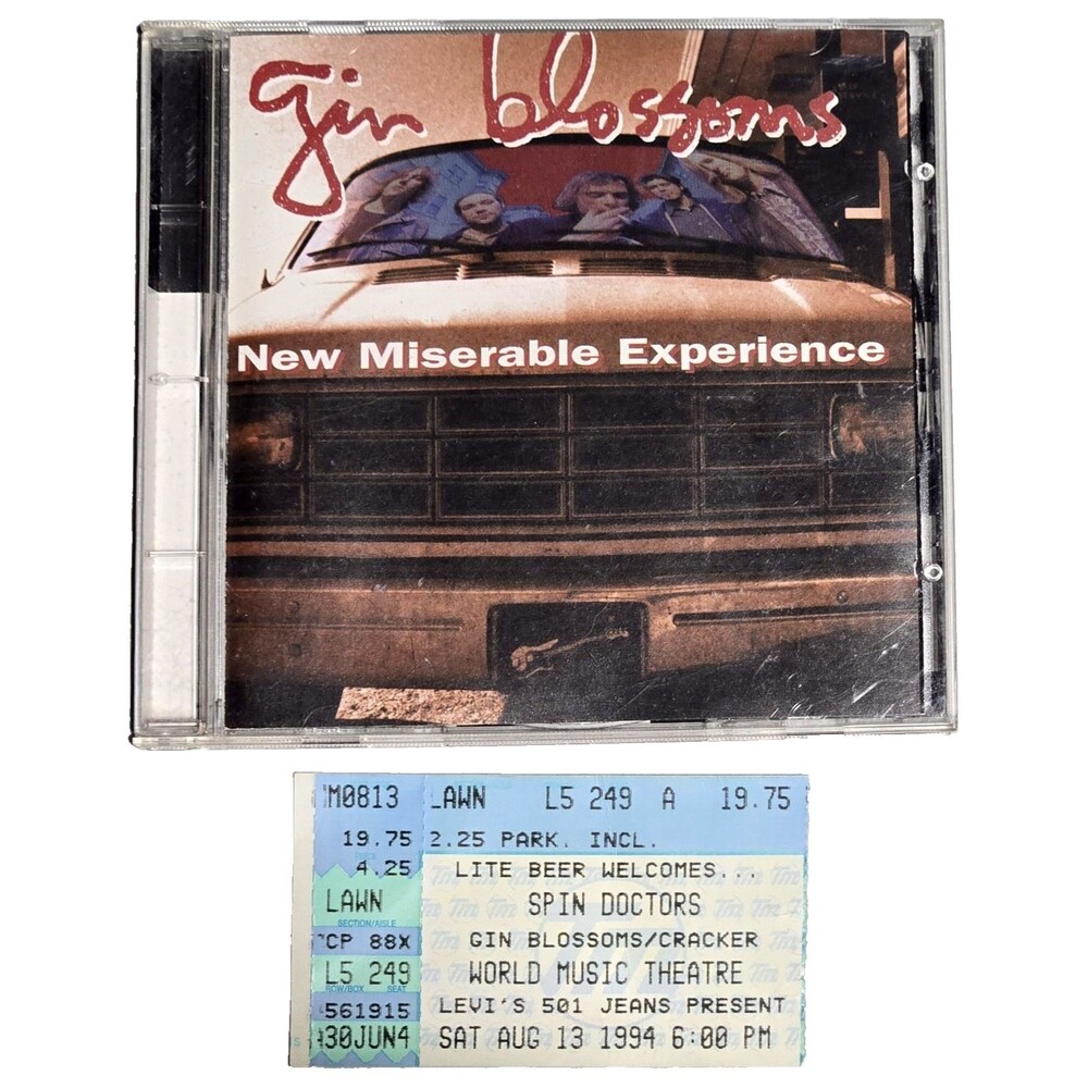 VTG Spin Doctors Concert Ticket Gin Blossoms Cracker Aug 1994 CD New Miserable